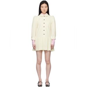 Sandy Liang Off-White Somm Minidress NWT